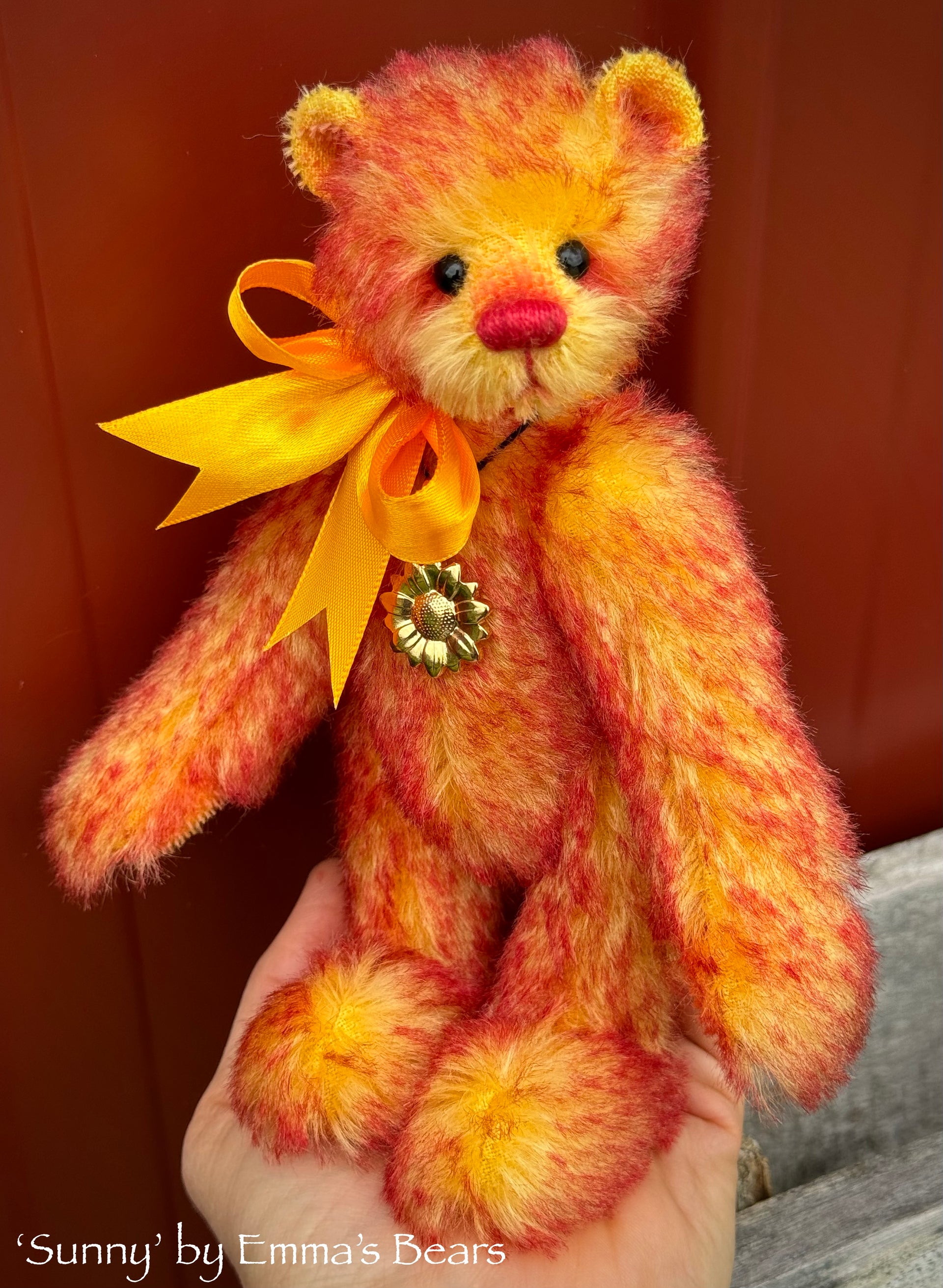 Sunny - 8" Two Tone Mohair Artist Bear by Emma's Bears - OOAK