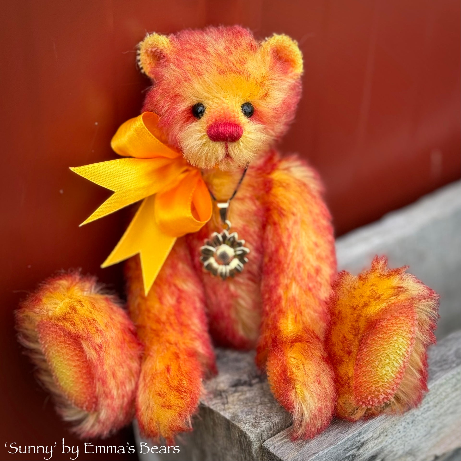 Sunny - 8" Two Tone Mohair Artist Bear by Emma's Bears - OOAK