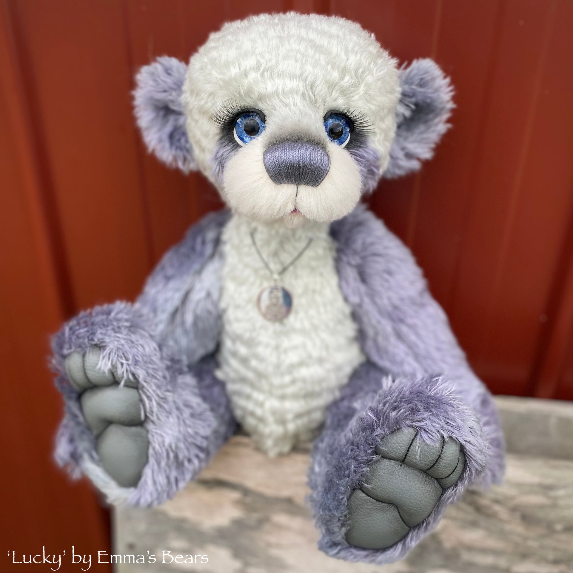Lucky - 16" SPECIAL 25th Anniversary Collection Hand-dyed mohair Artist Bear by Emmas Bears - OOAK