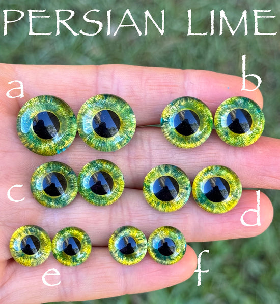 Hand Painted Eyes - Persian Lime