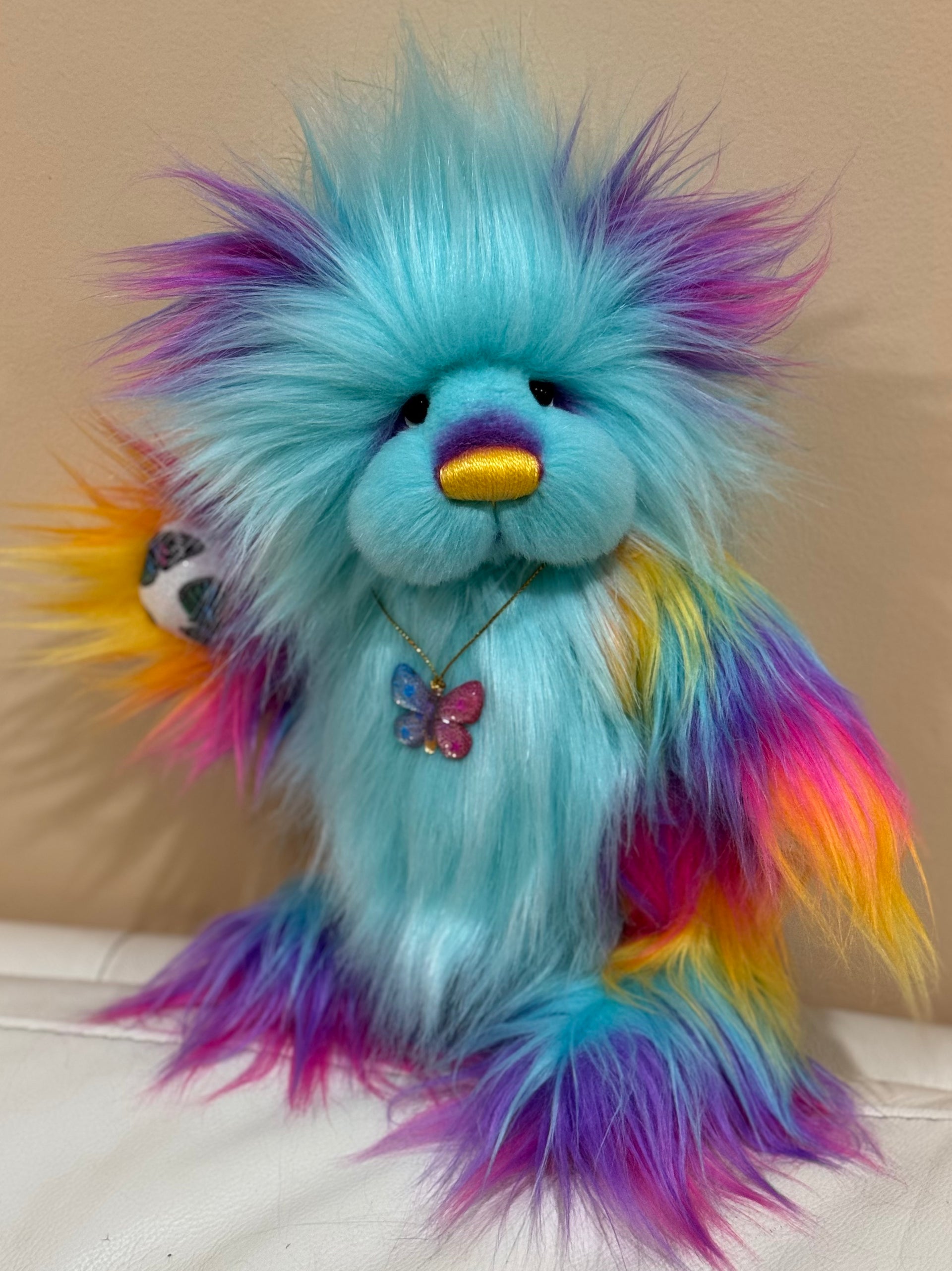 Twilight Whisper - 12" faux fur artist bear by Emmas Bears - OOAK