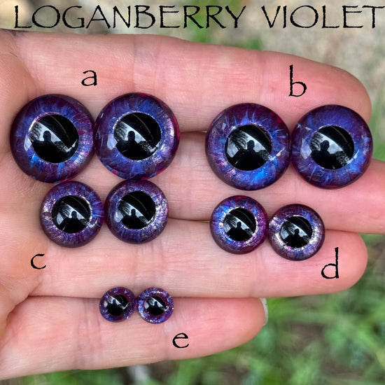 Hand Painted Eyes - Loganberry Violet
