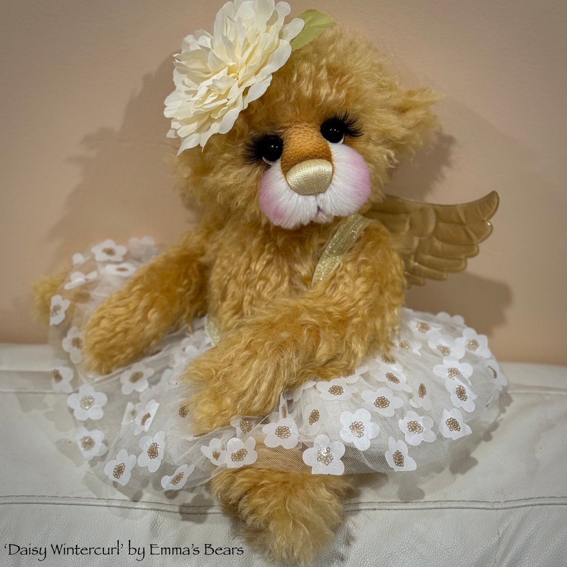 Daisy Wintercurl - 18" Curlylocks Mohair Artist Fairy Bear by Emma's Bears - OOAK