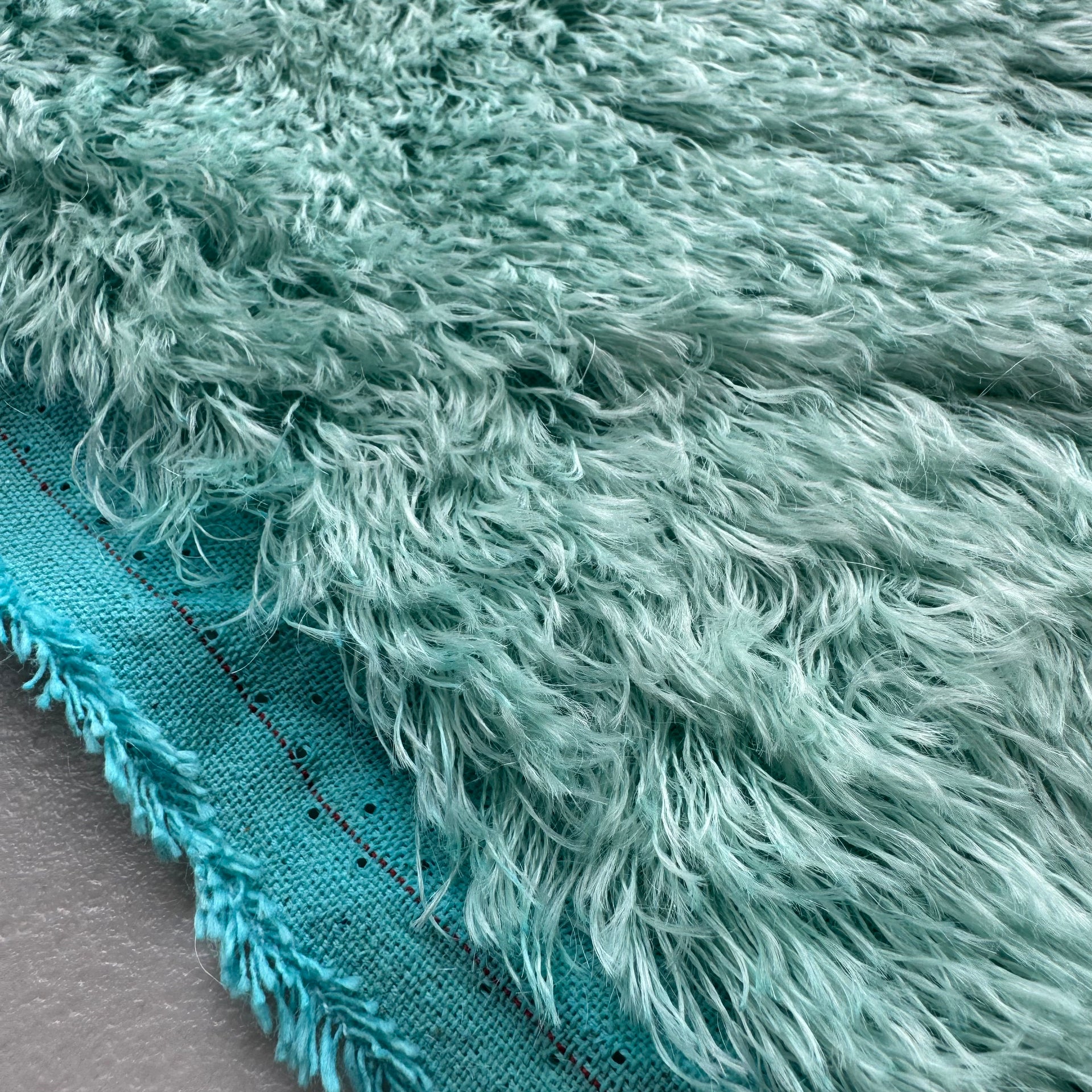 25mm String Mohair - Hand Dyed Aqua Blue - Fat 1/8m - FEB017