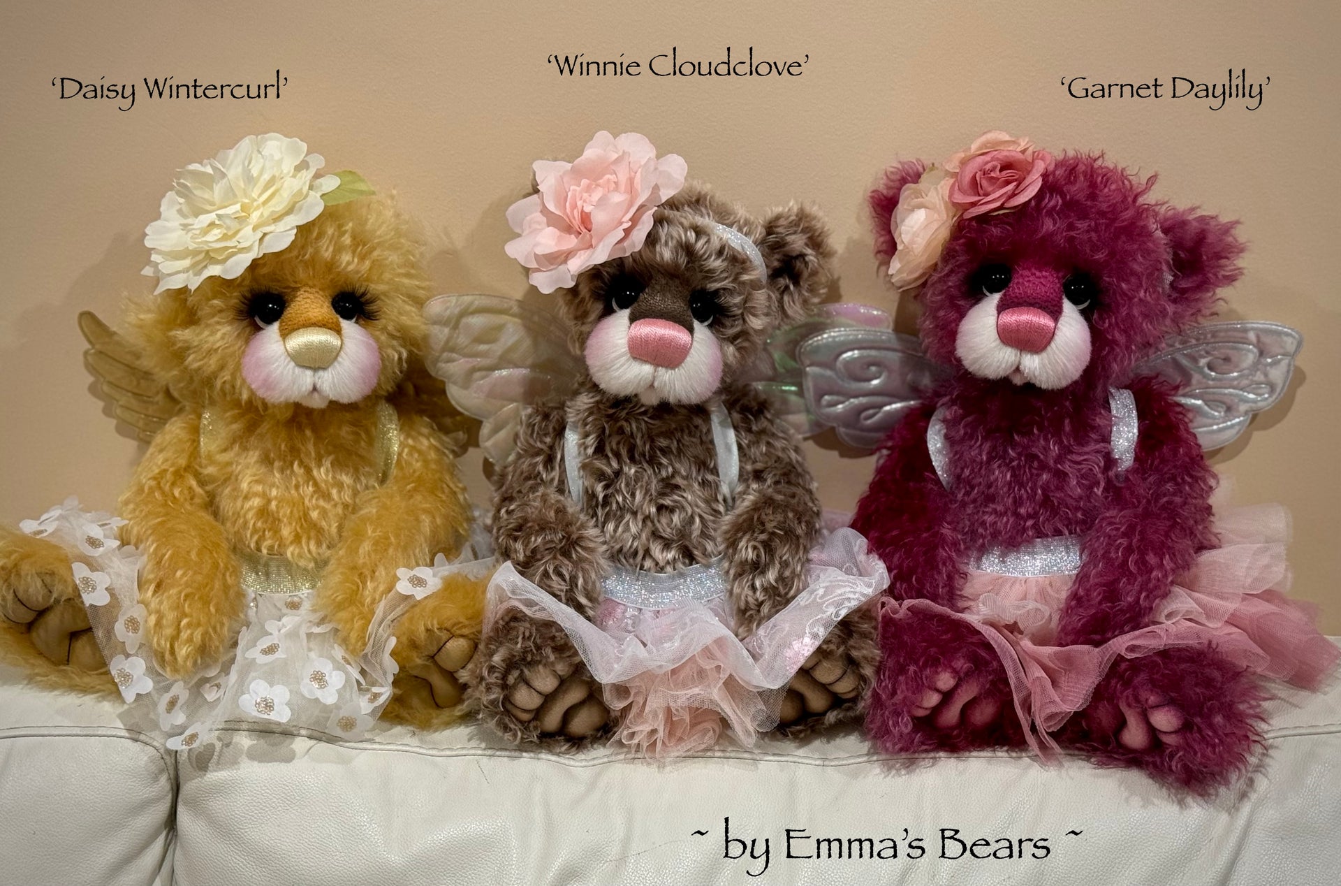 Daisy Wintercurl - 18" Curlylocks Mohair Artist Fairy Bear by Emma's Bears - OOAK