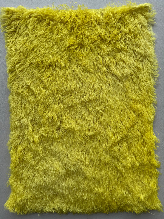 25mm String Mohair - Hand Dyed Bright Yellow - Fat 1/8m - FEB020