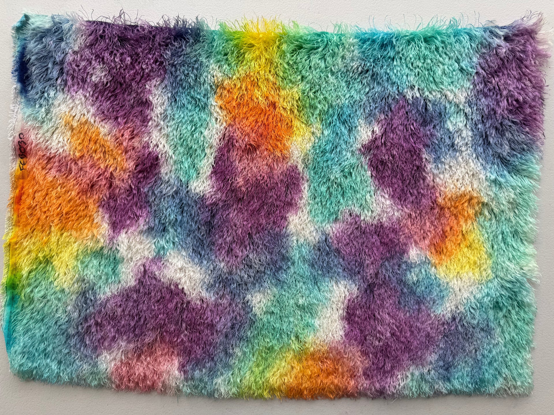25mm String Mohair - Hand Dyed Rainbow Clouds - Fat 1/4m - FEB030