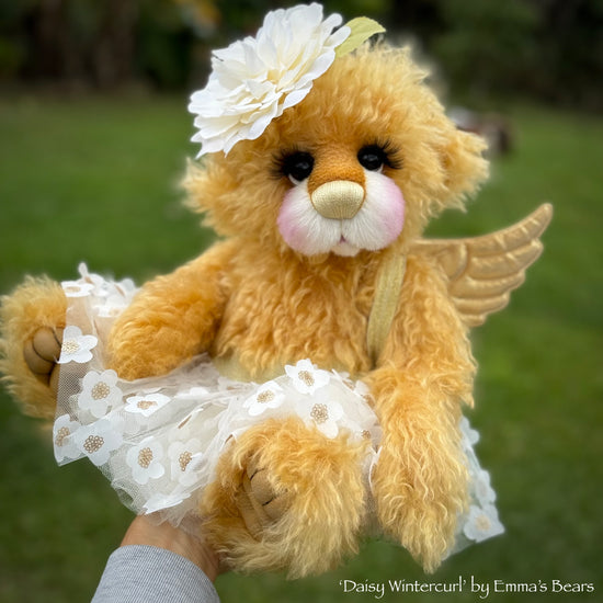 Daisy Wintercurl - 18" Curlylocks Mohair Artist Fairy Bear by Emma's Bears - OOAK