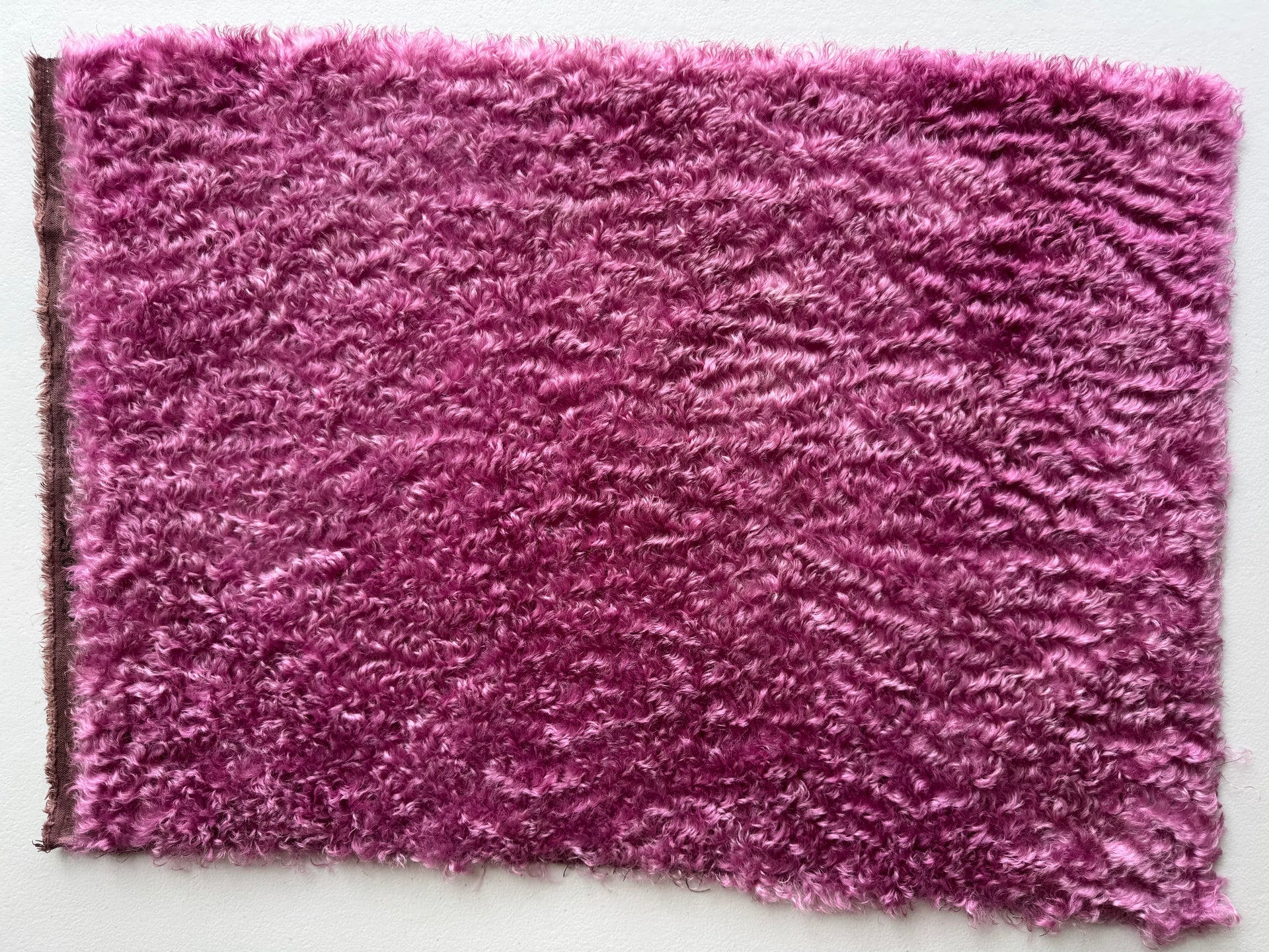 Curly Kid Mohair - Hand Dyed Dusky Orchid - Fat 1/4m - FEB057