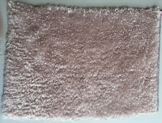 Curly Kid Mohair - Hand Dyed Palest Mauve Ice - Fat 1/4m - FEB058