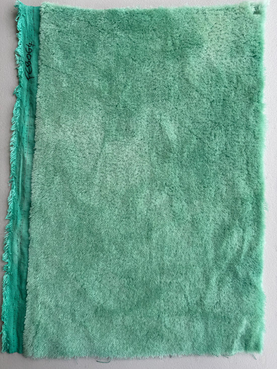 10mm Alpaca  - Hand Dyed Turquoise - Fat 1/8m  - FEB064