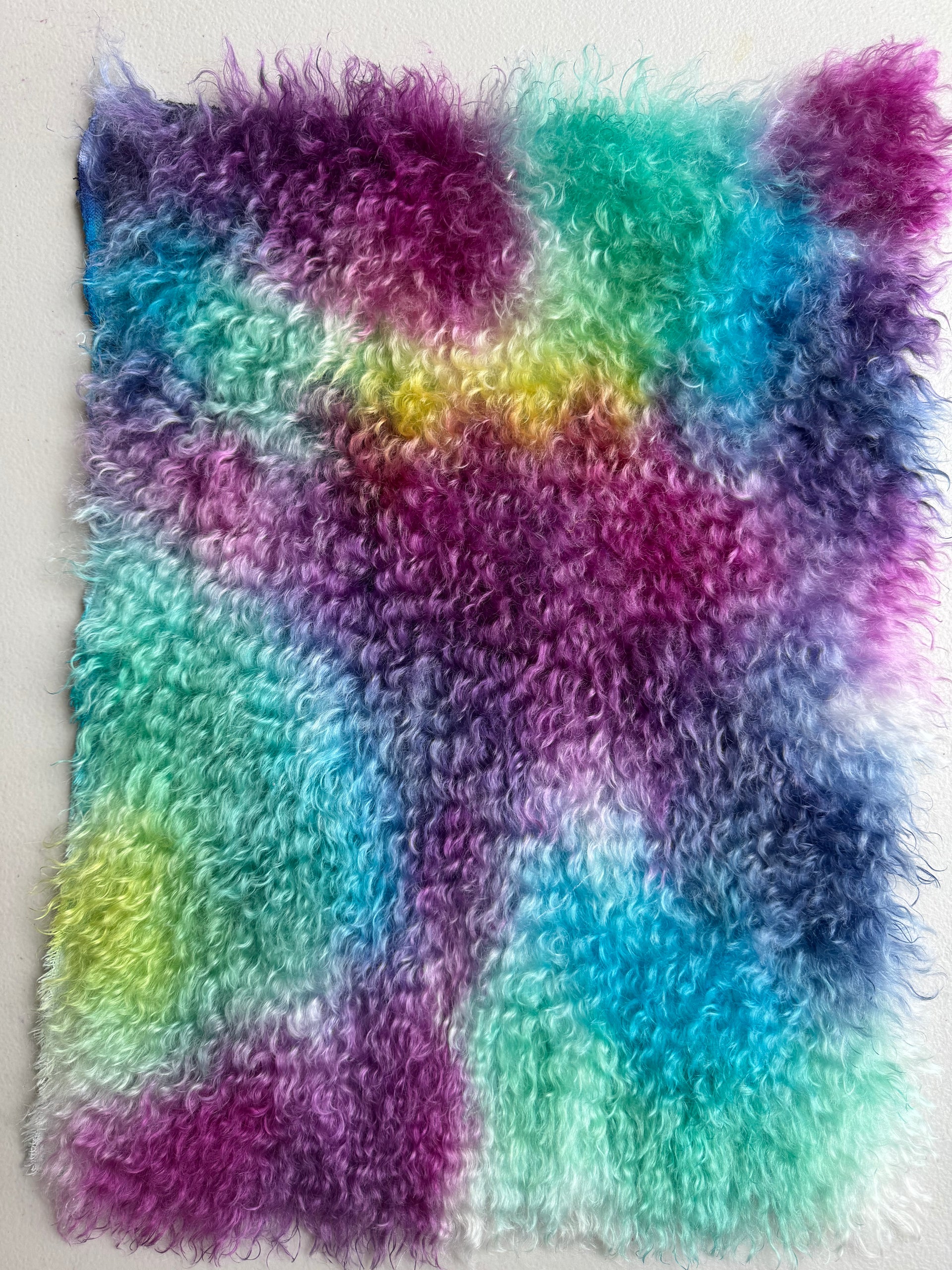 Curlylocks Mohair - Hand Dyed Flower Garden - Fat 1/8m - FEB084