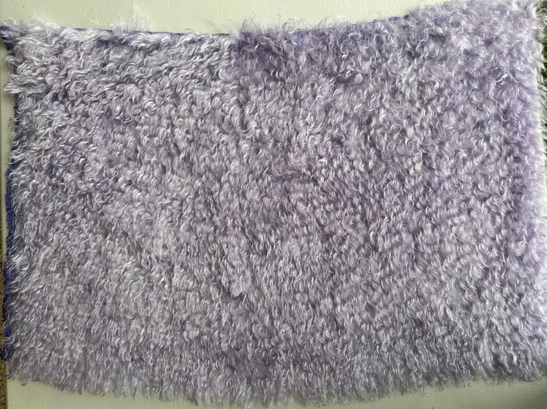 Curlylocks Mohair - Hand Dyed Lavender Ice - Fat 1/4m - FEB090