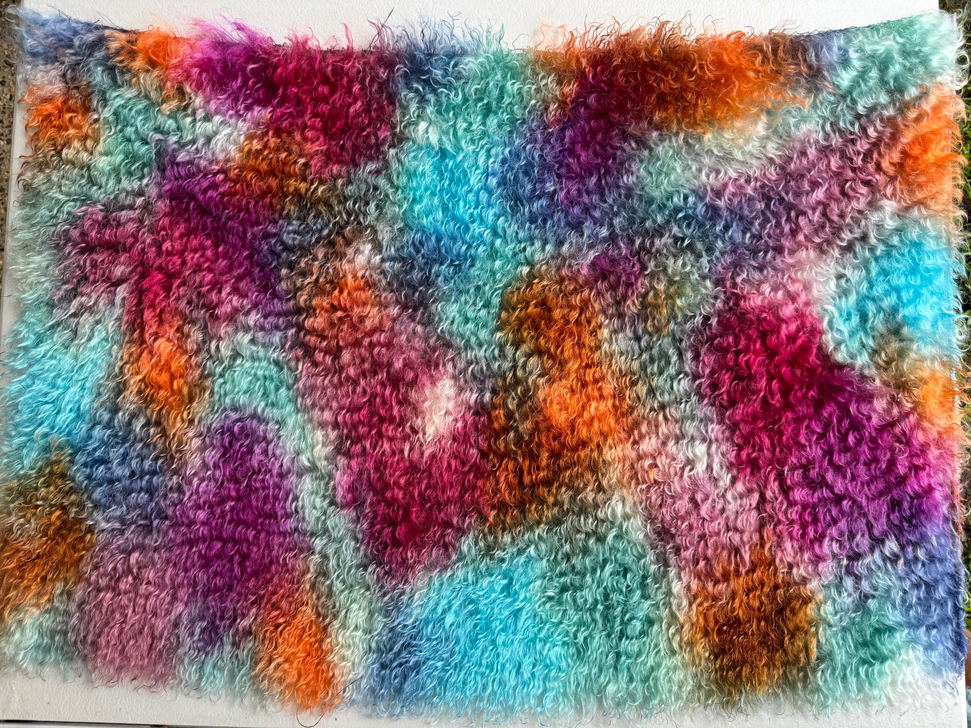 Curlylocks Mohair - Hand Dyed Potpourri  - Fat 1/4m - FEB093