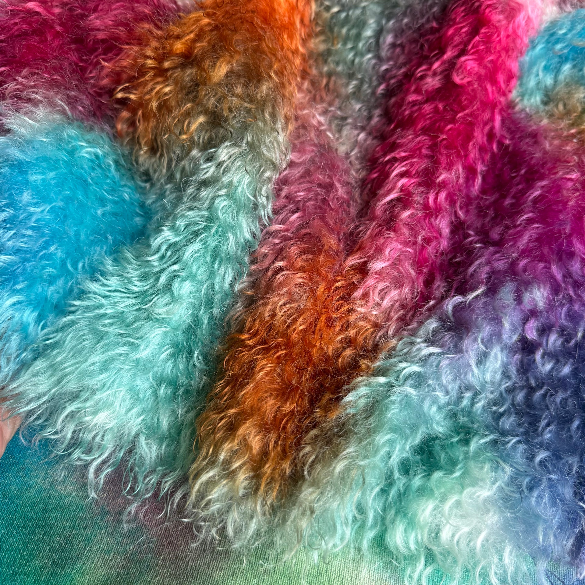 Curlylocks Mohair - Hand Dyed Potpourri  - Fat 1/4m - FEB093