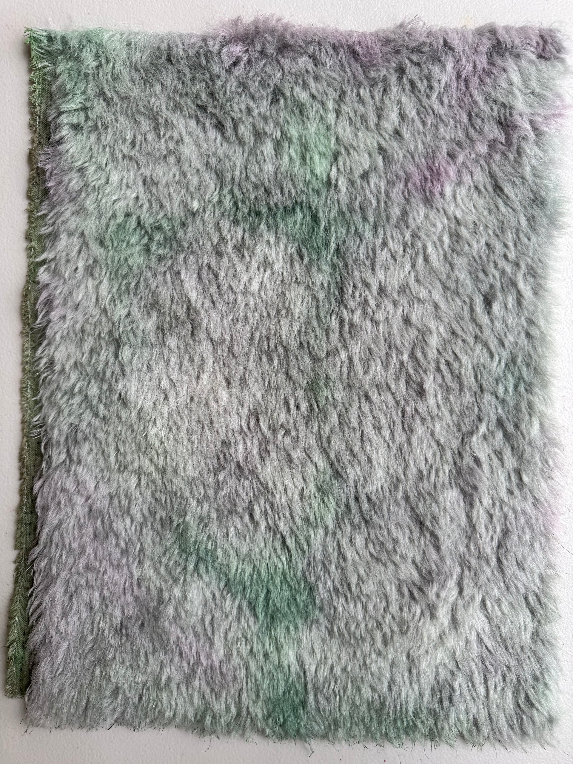 Long Alpaca - Hand Dyed Sage Violet Batik - Fat 1/8m - FEB097