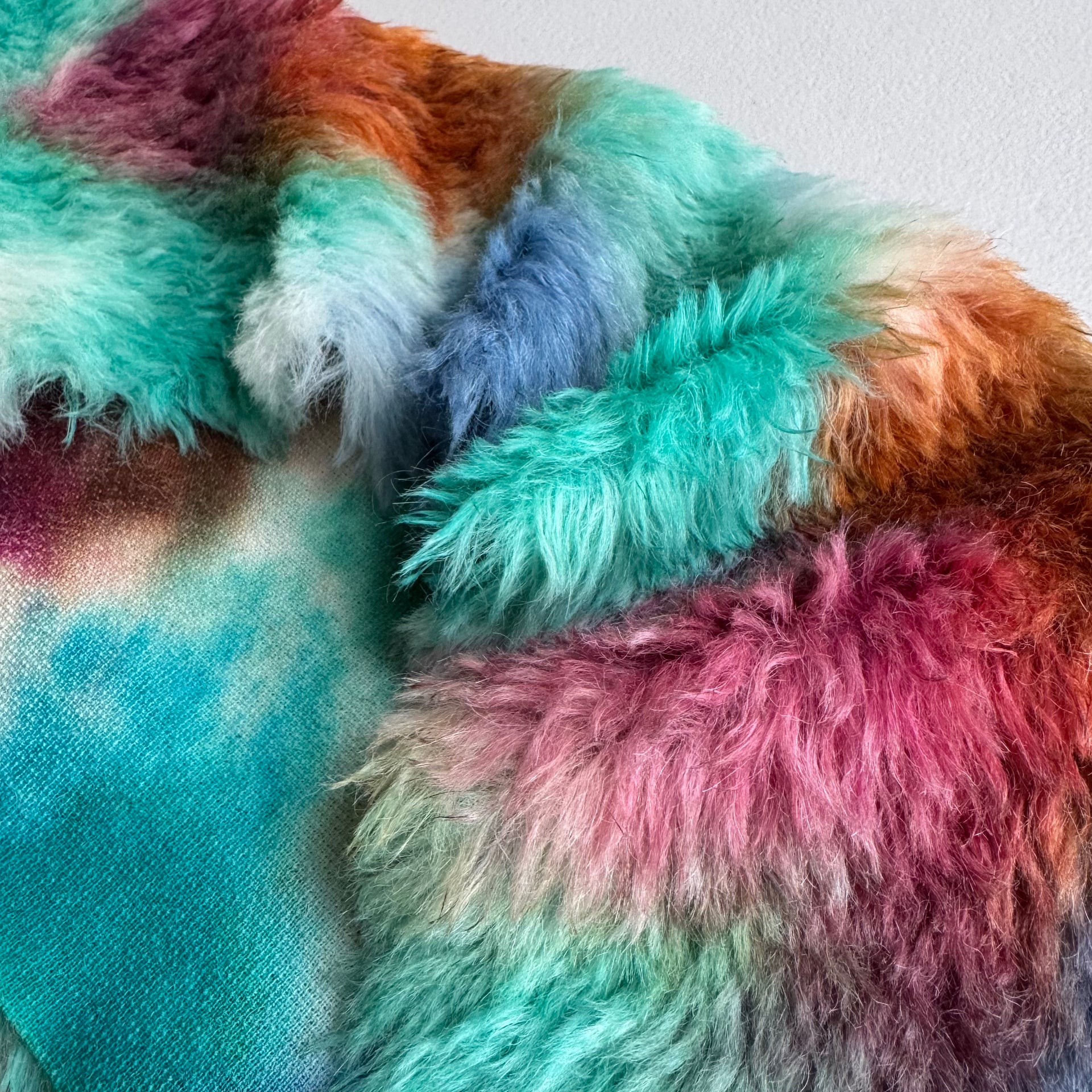 Long Alpaca - Hand Dyed Cottage Garden - Fat 1/8m - FEB100