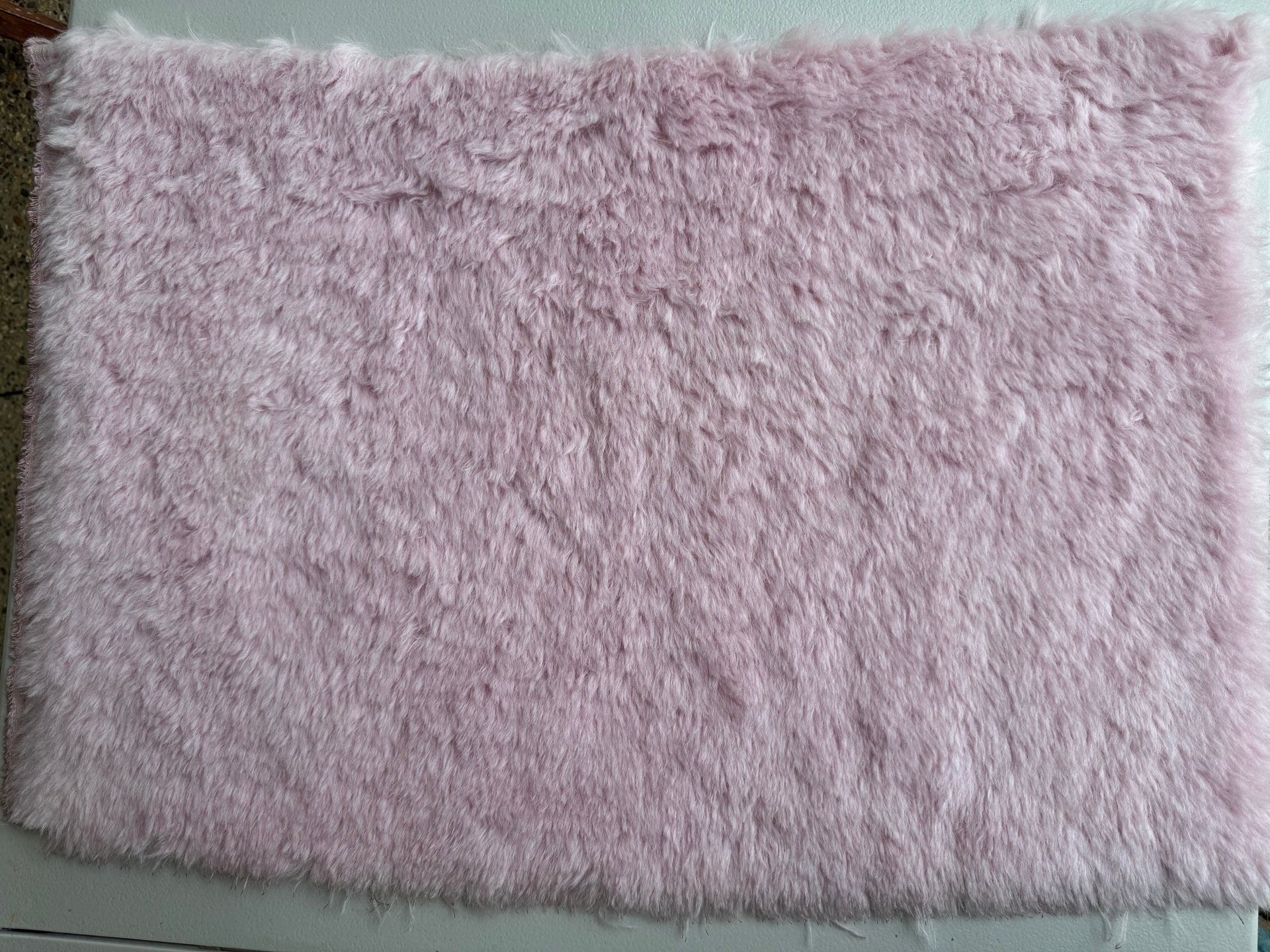 Long Alpaca - Hand Dyed Baby Pink - Fat 1/4m - FEB102
