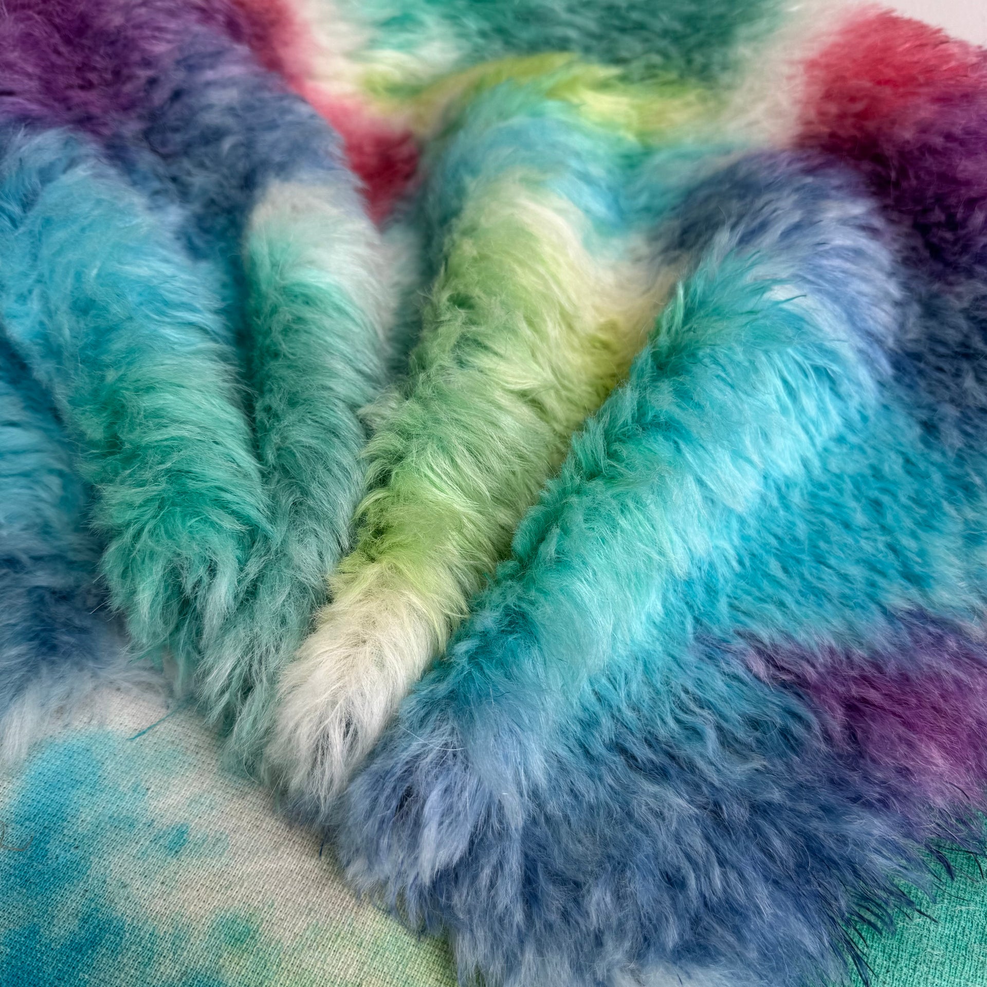 Long Alpaca - Hand Dyed Fairy Land - Fat 1/4m - FEB108