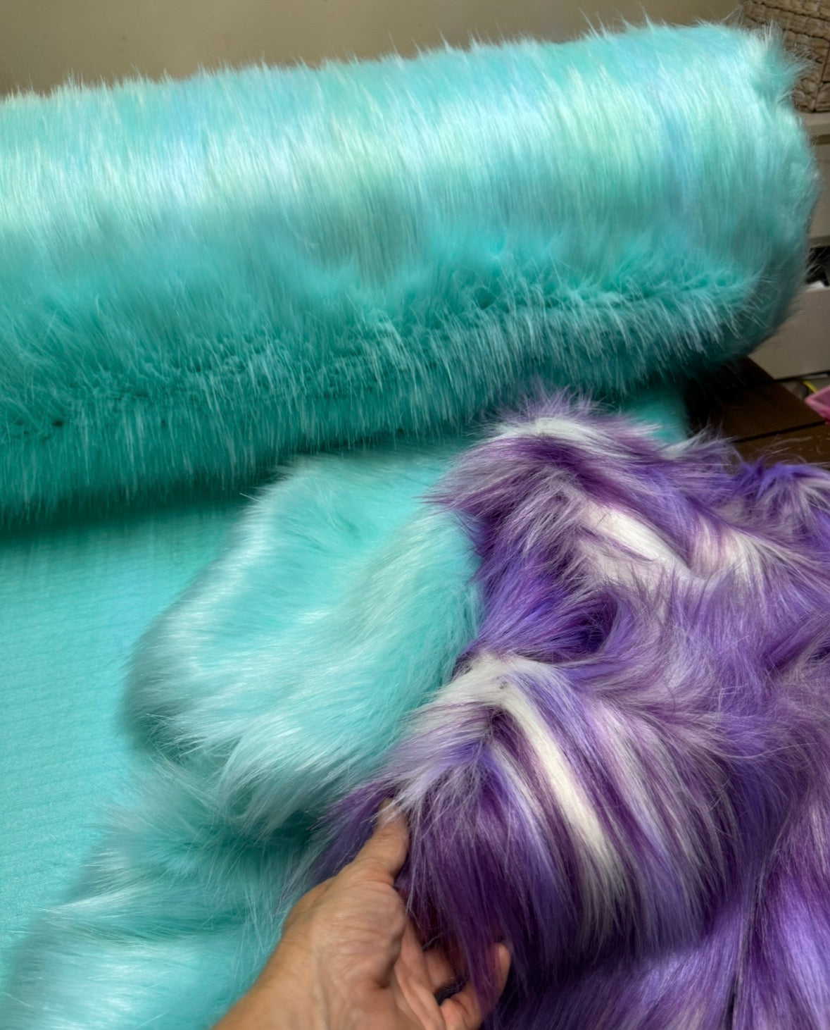 KIT - 17" Moonjewel Dove faux fur bear