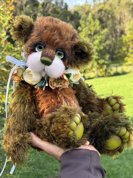 Miss Moss - 16" Mohair artist bear by Emma's Bears - OOAK