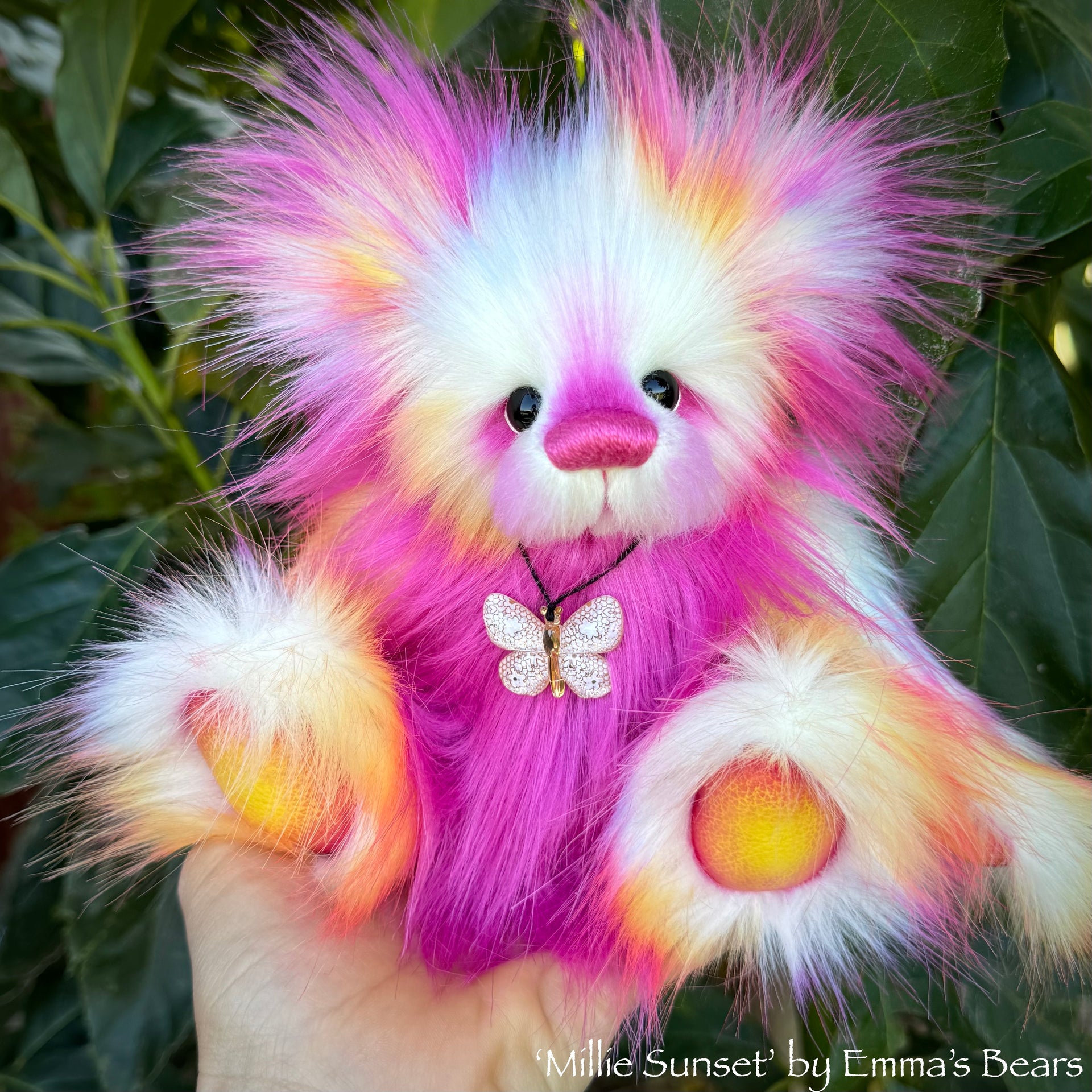 Millie Sunset - 9" faux fur Artist Bear by Emma's Bears - OOAK