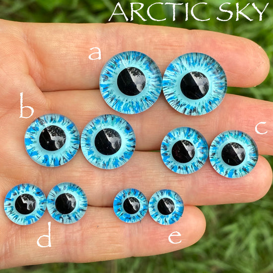 Hand Painted Eyes - Arctic Sky