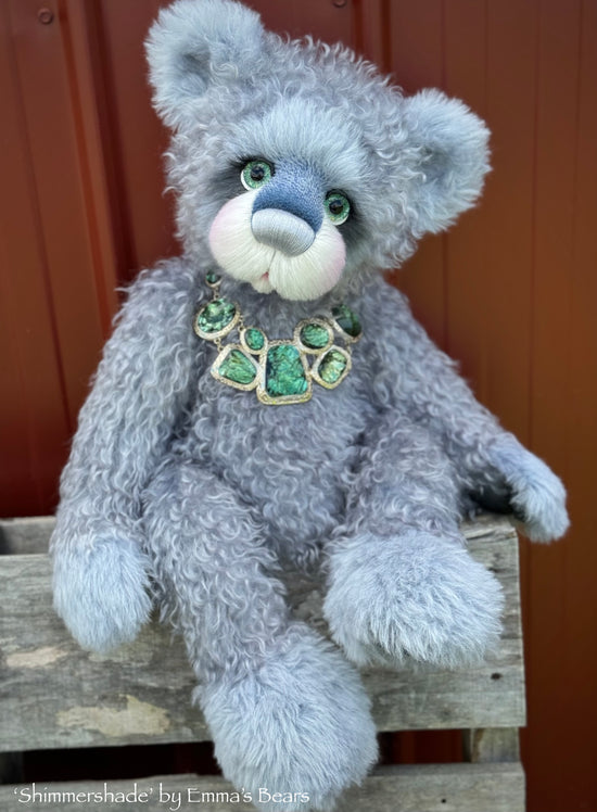 Shimmershade - 22" Mohair and Alpaca Artist Bear by Emma's Bears - OOAK