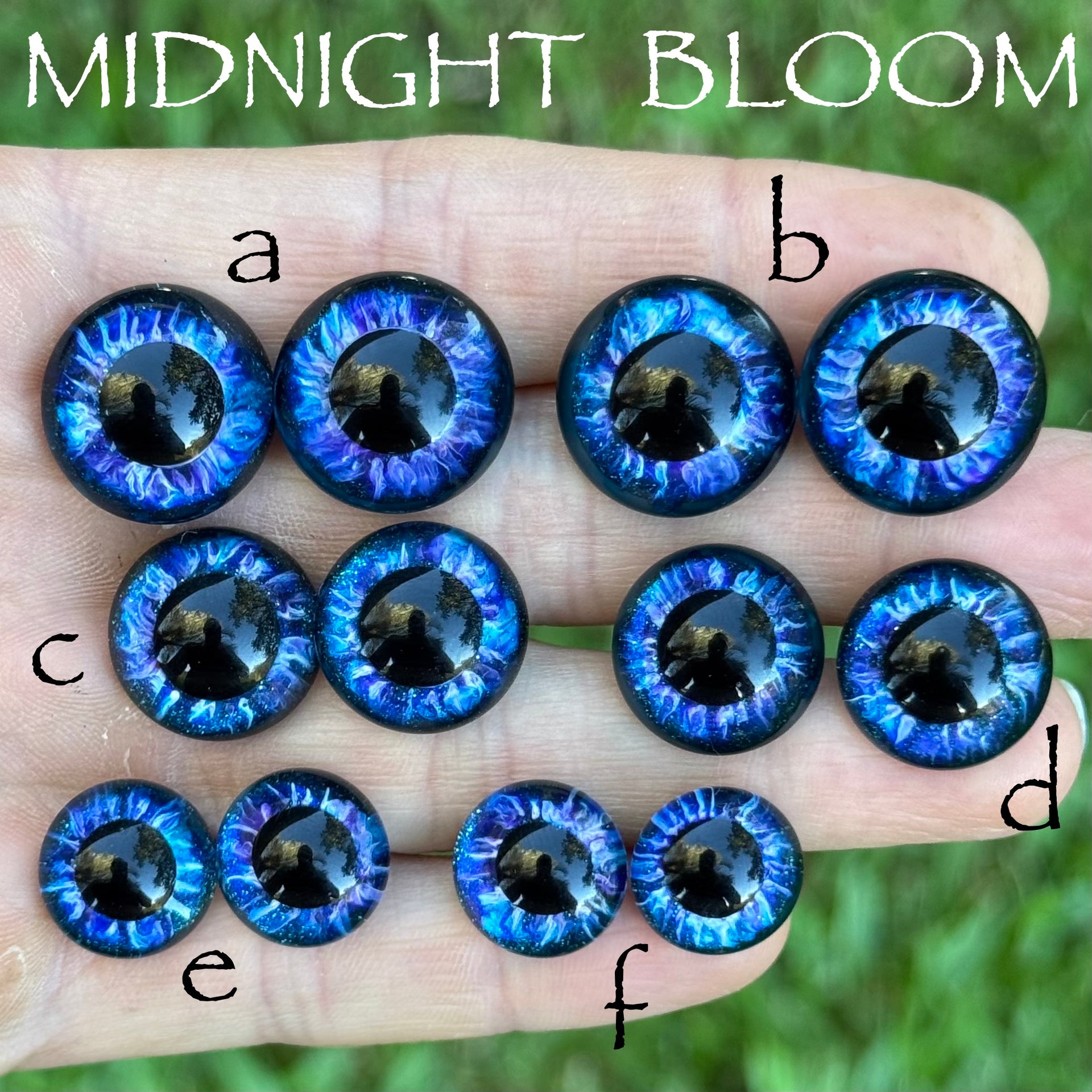 Hand Painted Eyes - Midnight Bloom