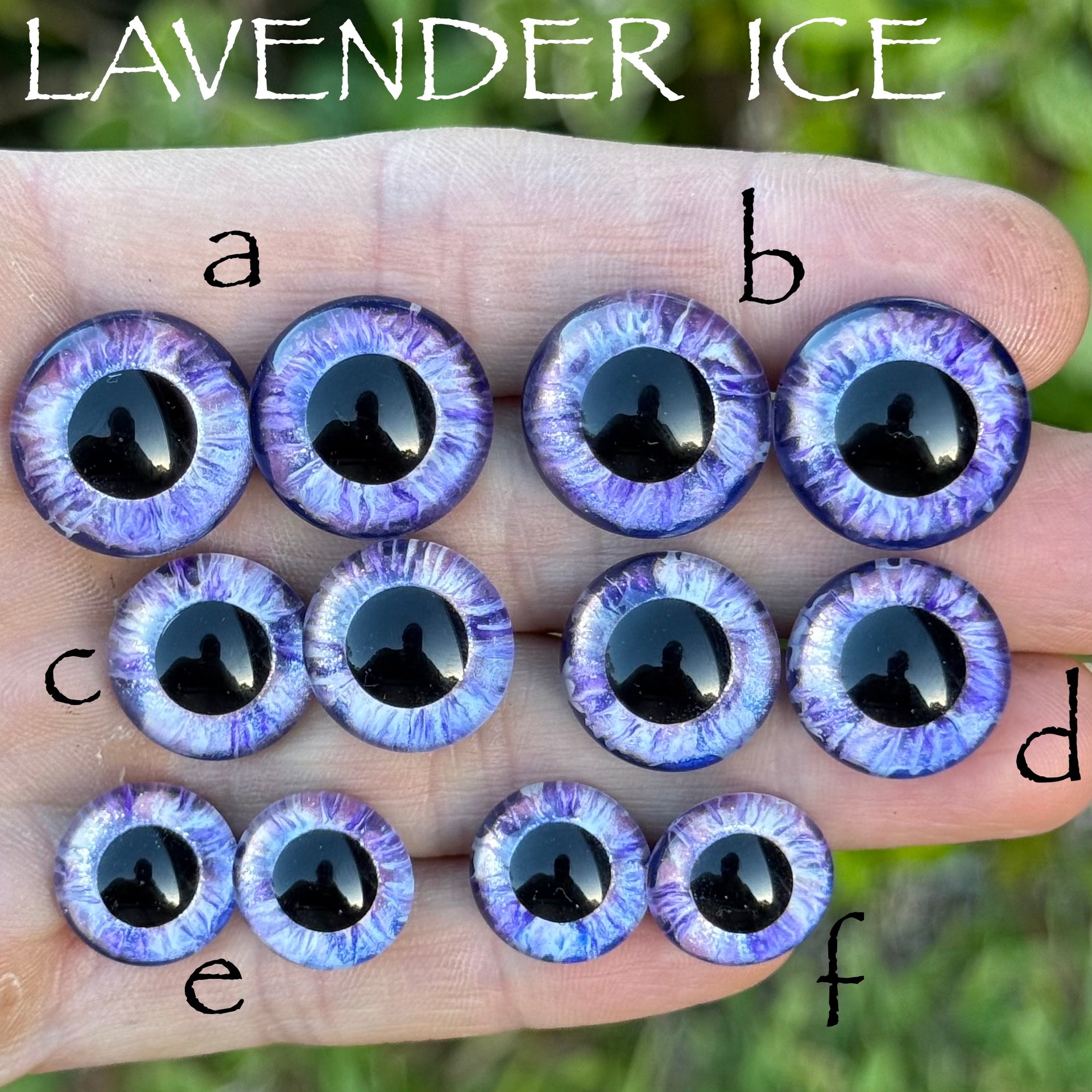Hand Painted Eyes - Lavender Ice