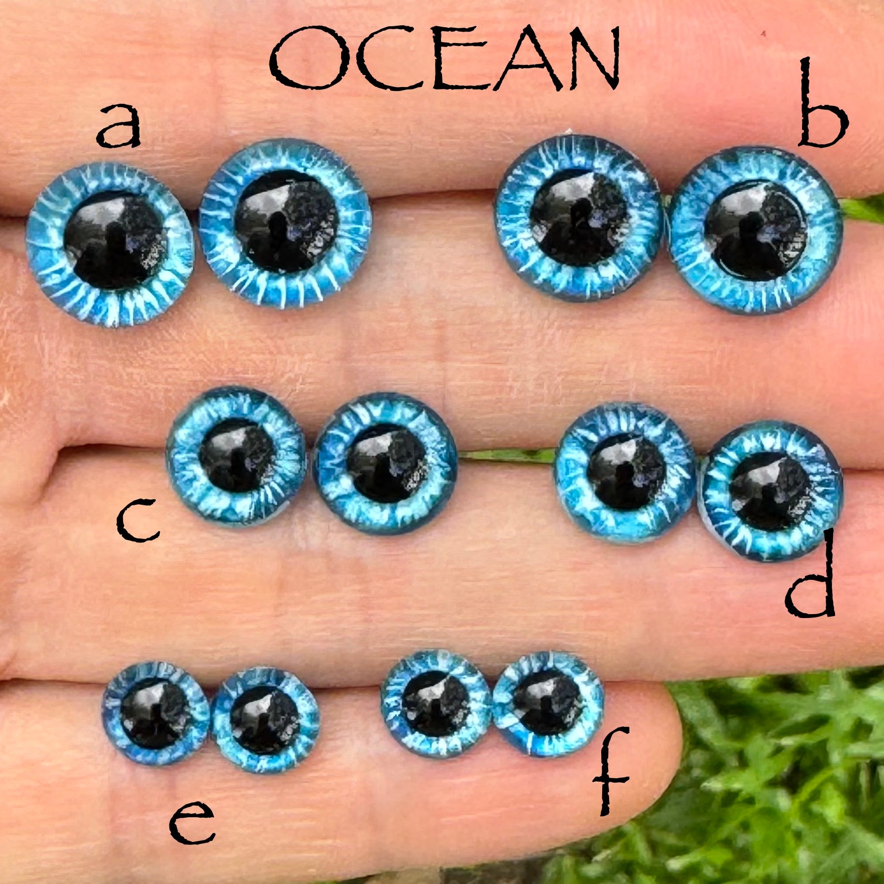 Hand Painted Eyes - Ocean