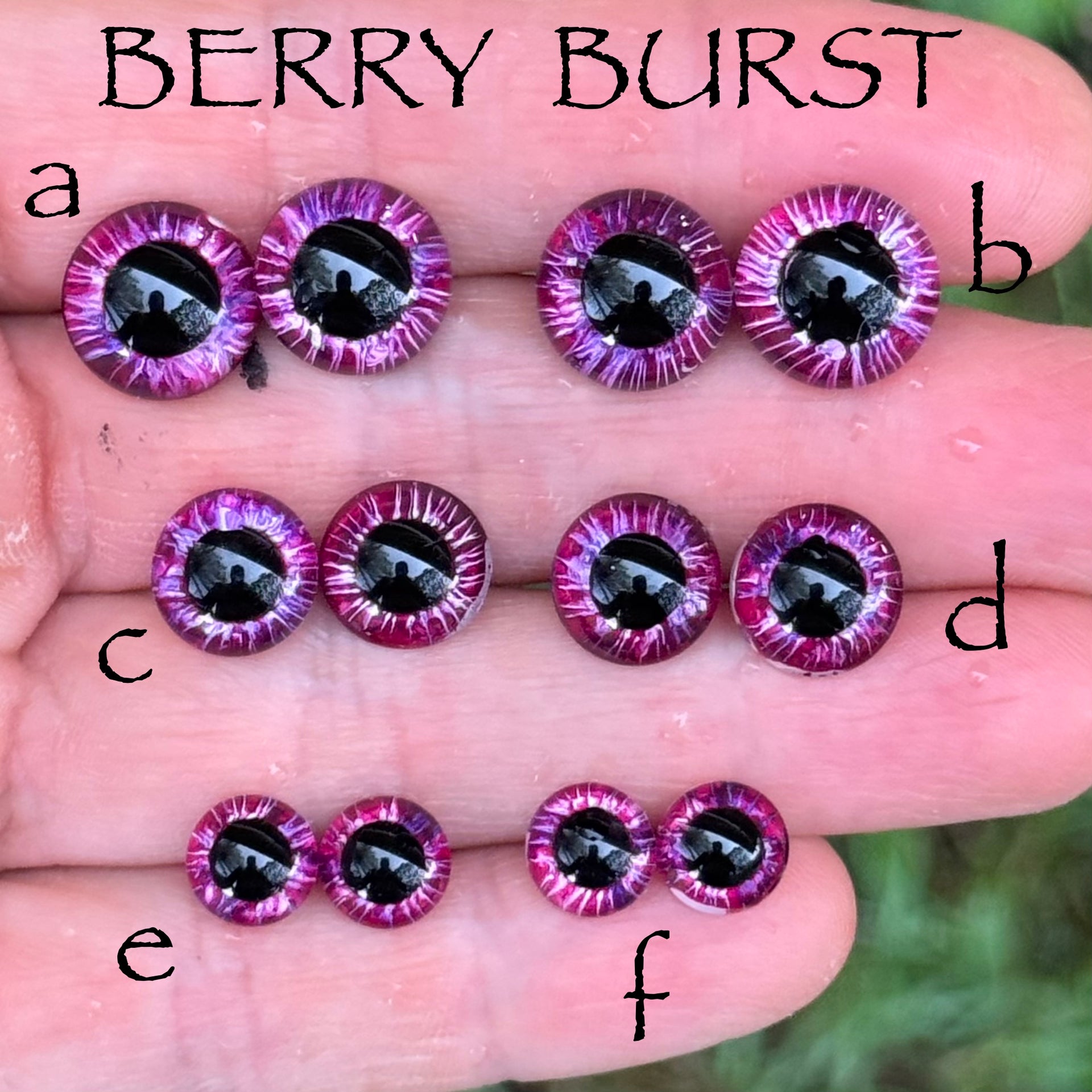 Hand Painted Eyes - Berry Burst
