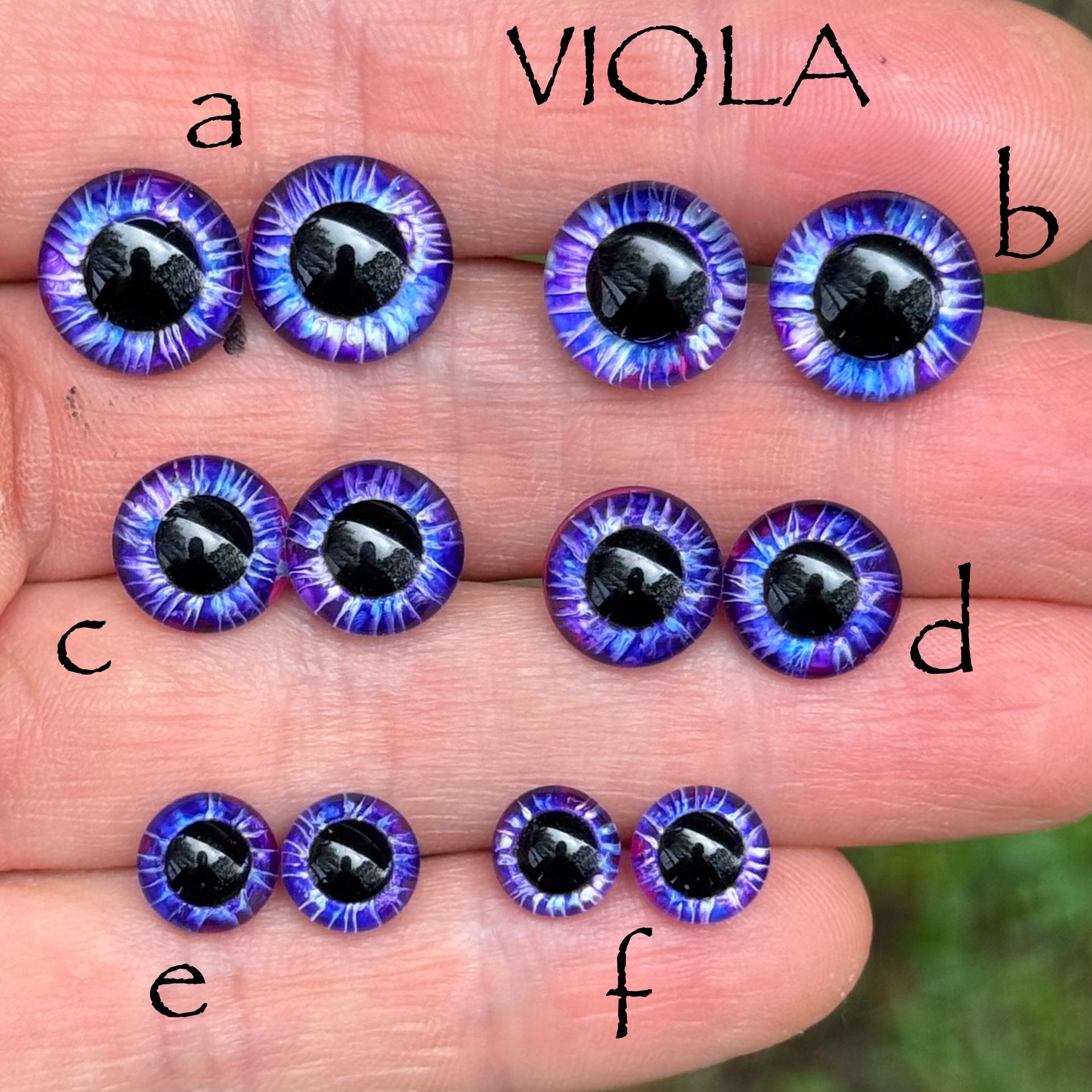 Hand Painted Eyes - Viola