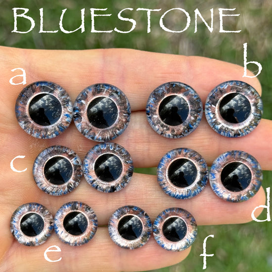 Hand Painted Eyes - Bluestone