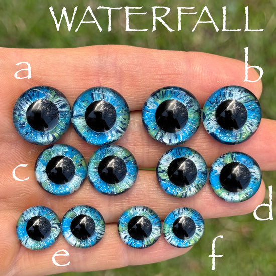 Hand Painted Eyes - Waterfall