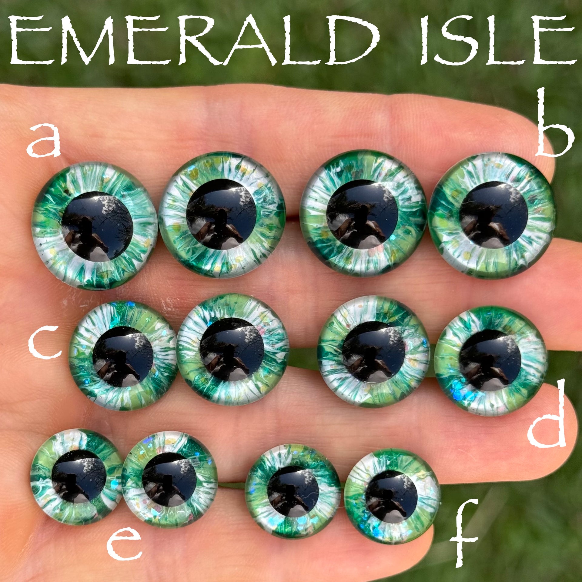 Hand Painted Eyes - Emerald Isle