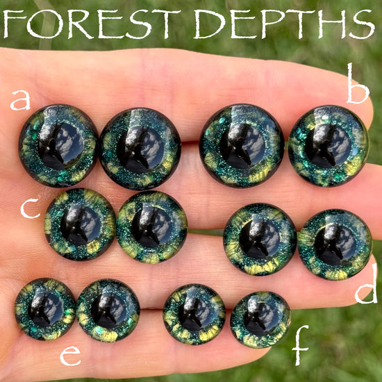 Hand Painted Eyes - Forest Depths