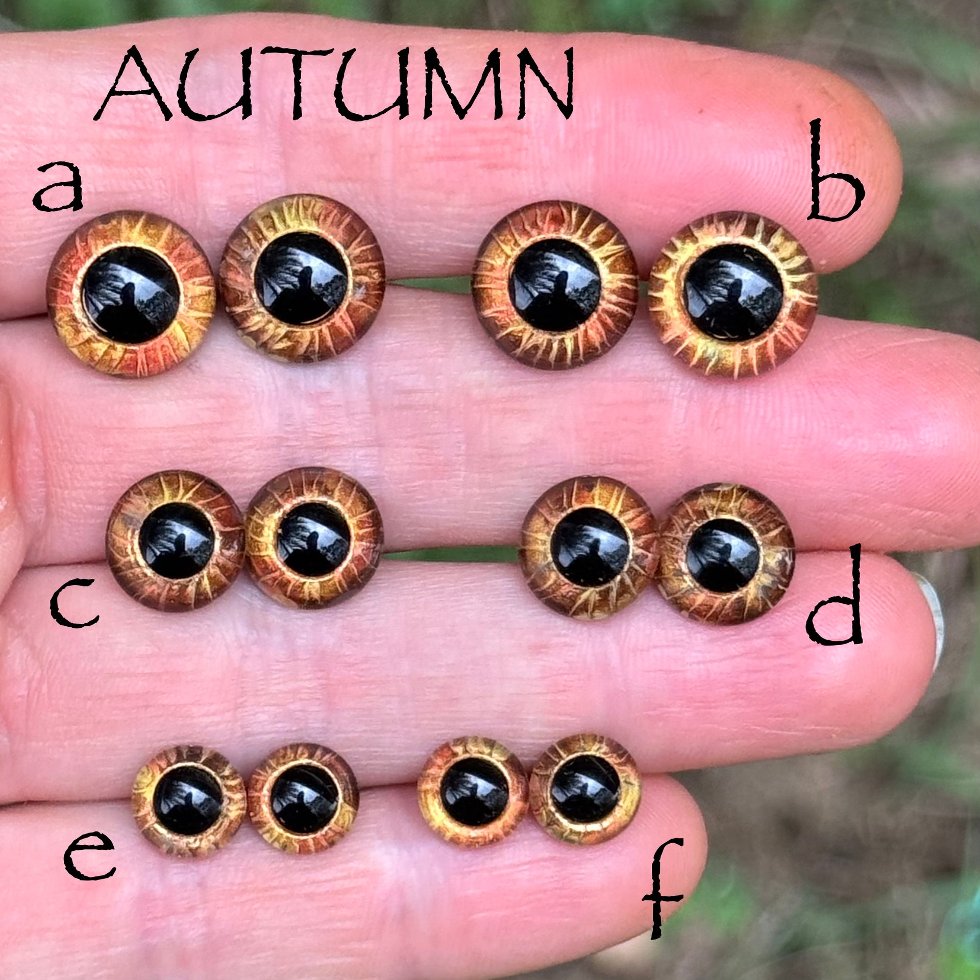 Hand Painted Eyes - Autumn