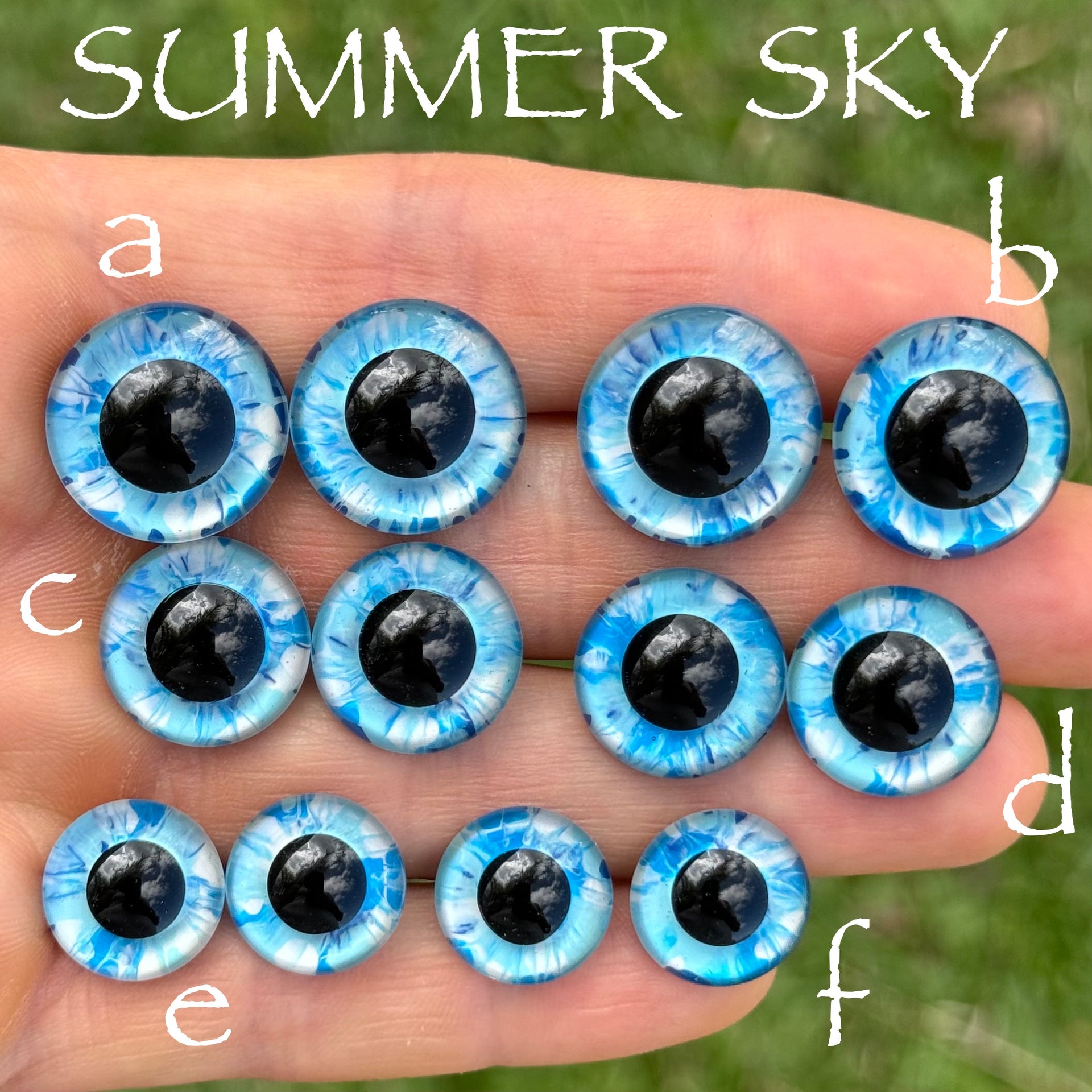 Hand Painted Eyes - Summer Sky