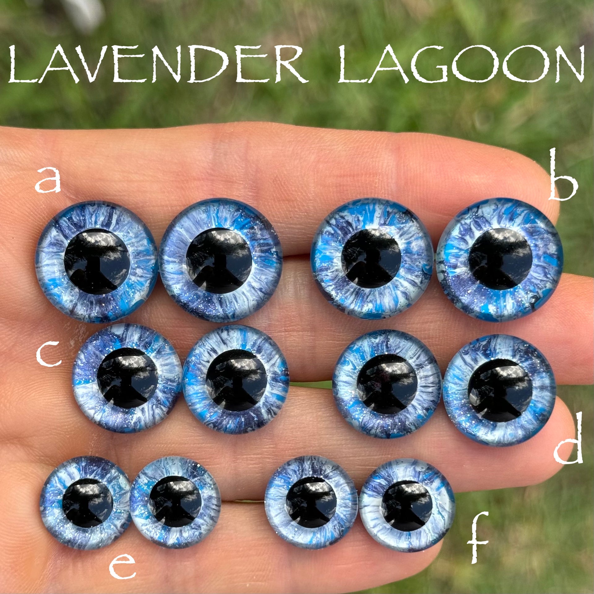 Hand Painted Eyes - Lavender Lagoon