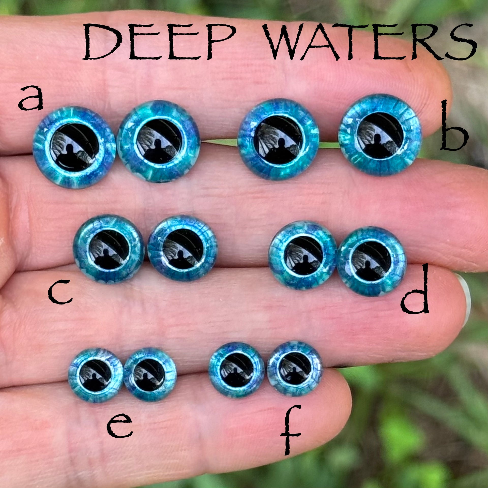 Hand Painted Eyes - Deep Waters