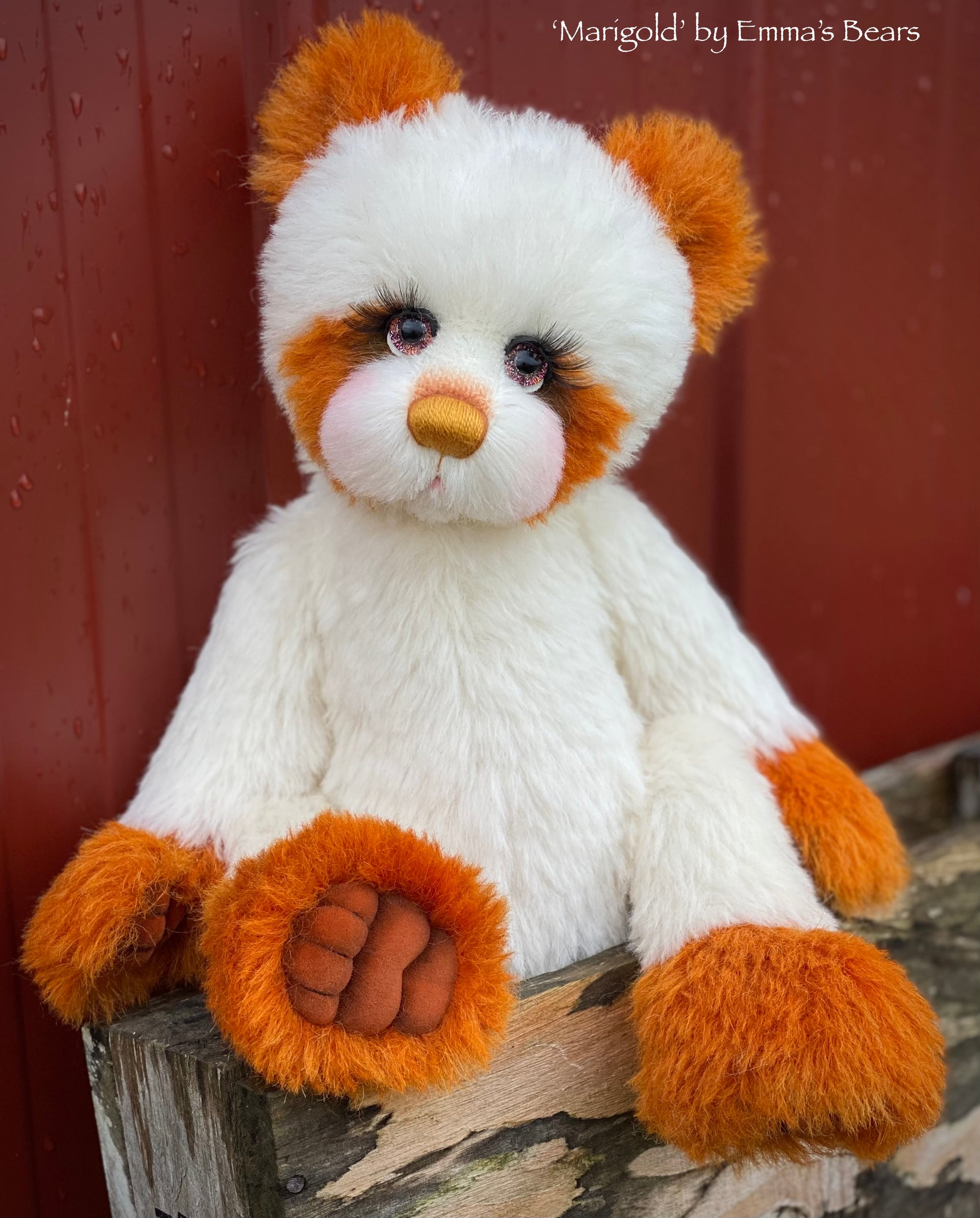 Marigold - 16" Hand-dyed Alpaca artist bear by Emma's Bears - OOAK