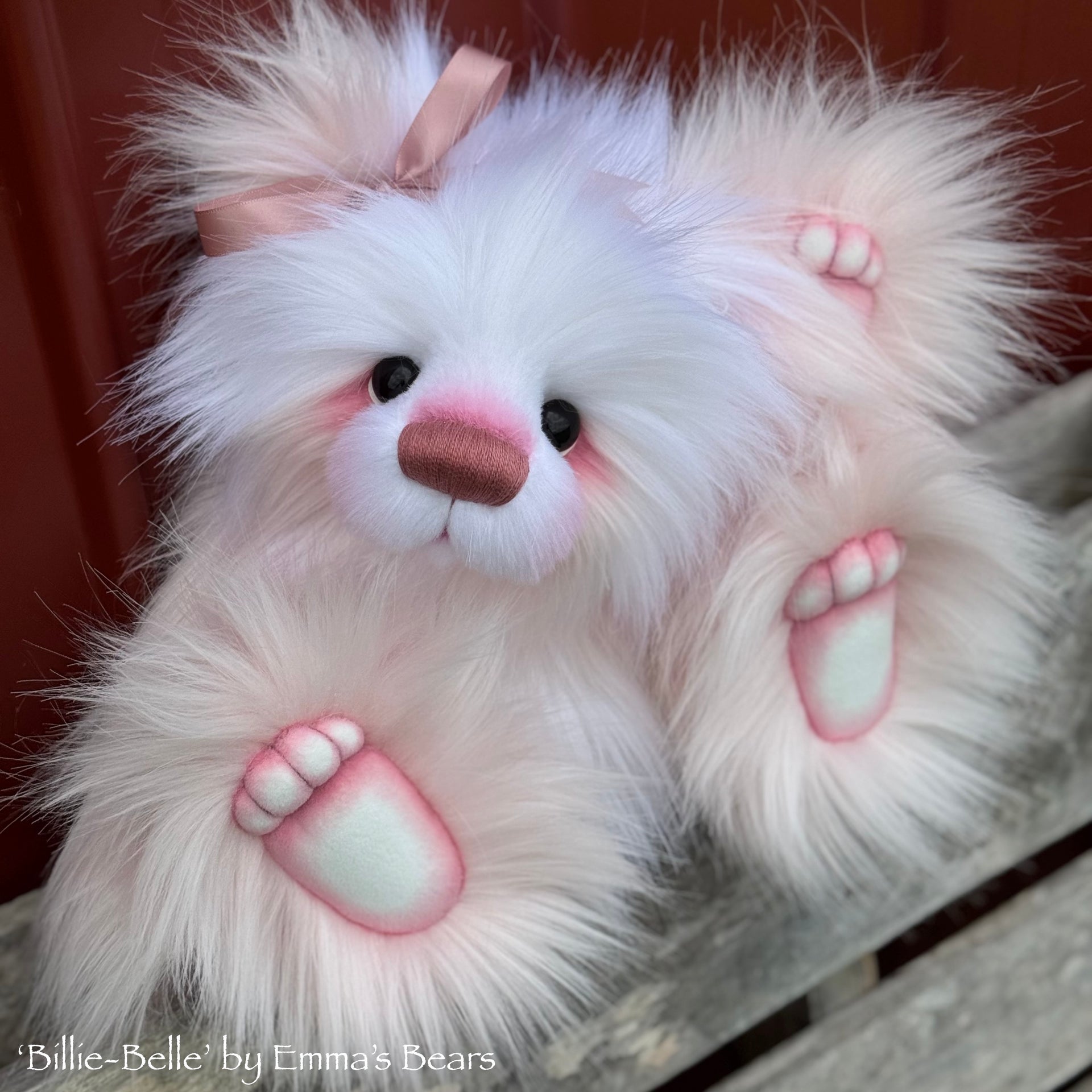 Billie-Belle - 15" faux fur bear by Emmas Bears - OOAK