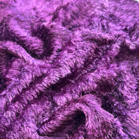 Textured Viscose - Hand Dyed Deepest Grape - Fat 1/8m - JUL037