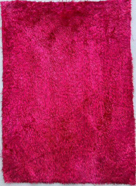 Textured Viscose - Hand Dyed Ripe Watermelon - Fat 1/8m - JUL040