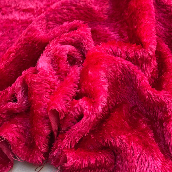 Textured Viscose - Hand Dyed Ripe Watermelon - Fat 1/8m - JUL040