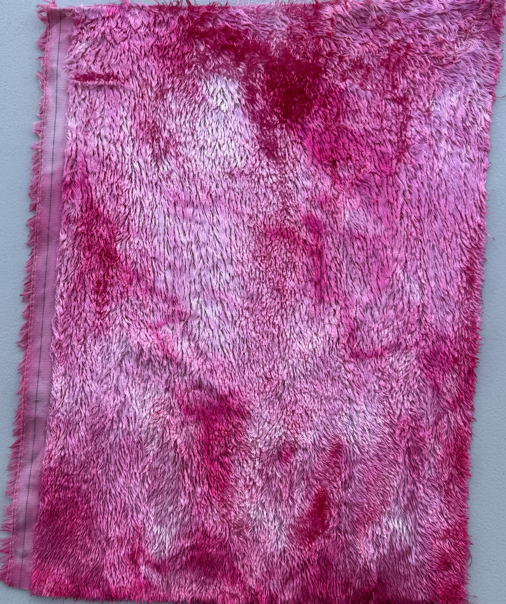 Textured Viscose - Hand Dyed Petal Pink Batik - Fat 1/8m - JUL041