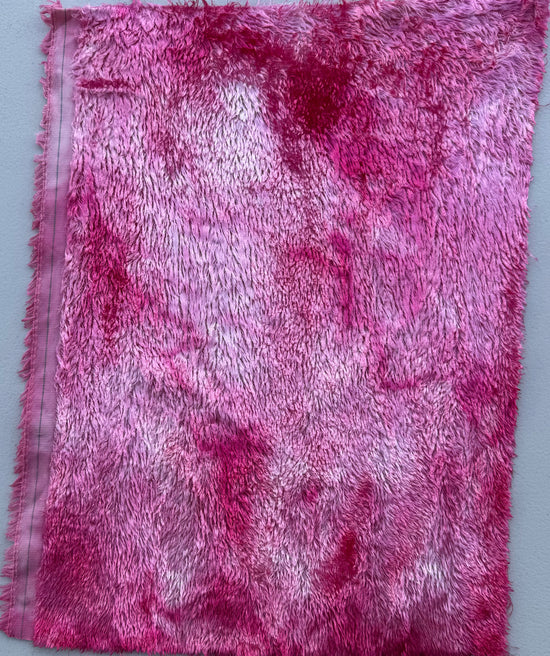 Textured Viscose - Hand Dyed Petal Pink Batik - Fat 1/8m - JUL041