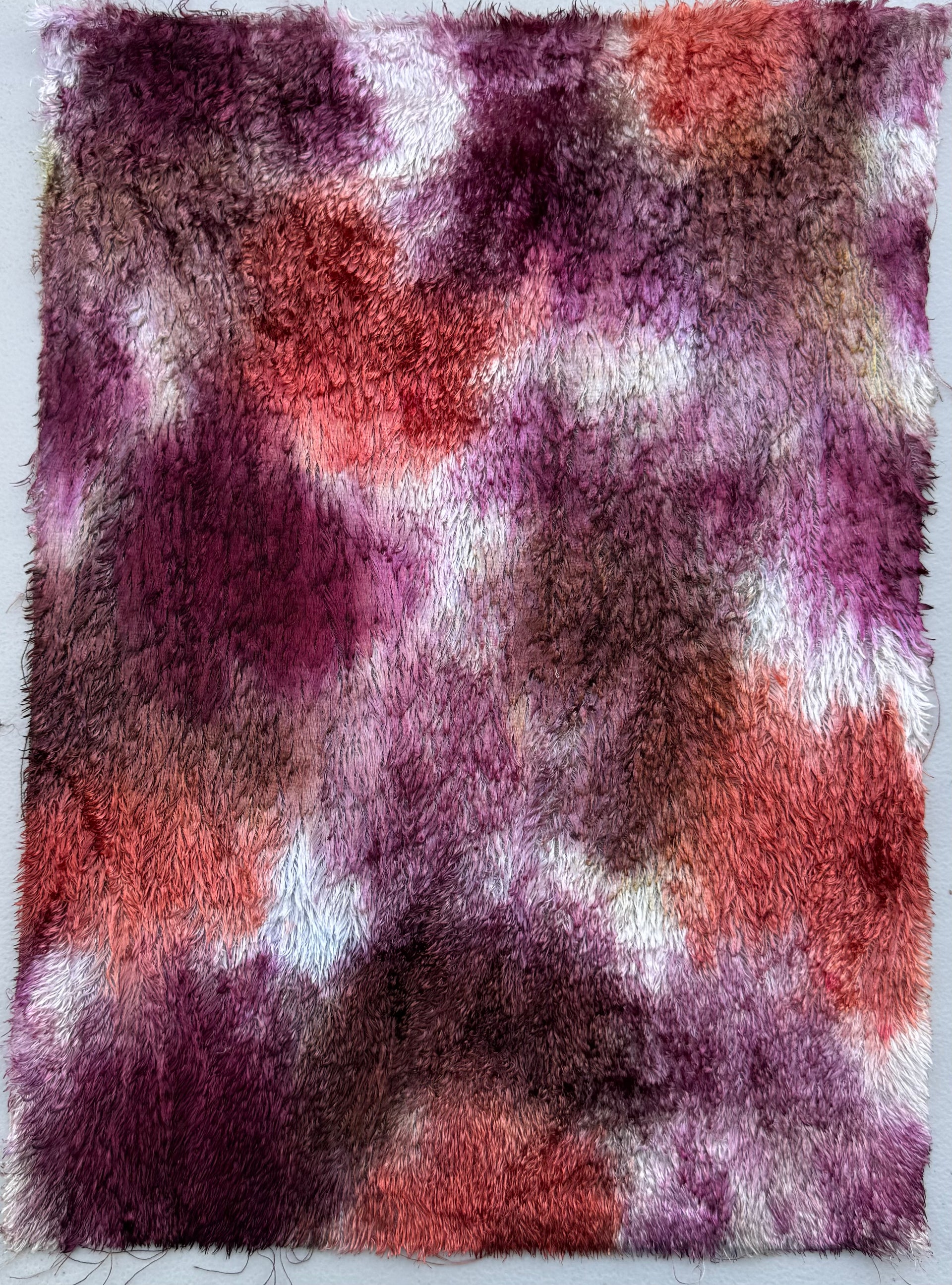 Textured Viscose - Hand Dyed Copper Plum - Fat 1/8m - JUL045