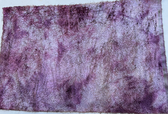 Textured Viscose - Hand Dyed Silver Plum Batik - Fat 1/4m - JUL051